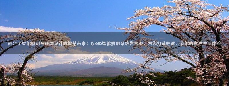 融合了智能照明与环境设计的智慧未来:以e